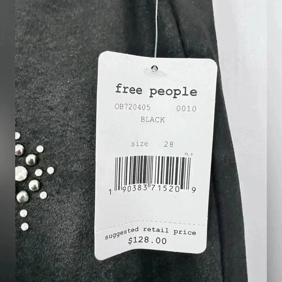 Free People Black Star Embellished
Studded Pants Leggings Size 28 NEW W/TAG - Picture 3 of 4